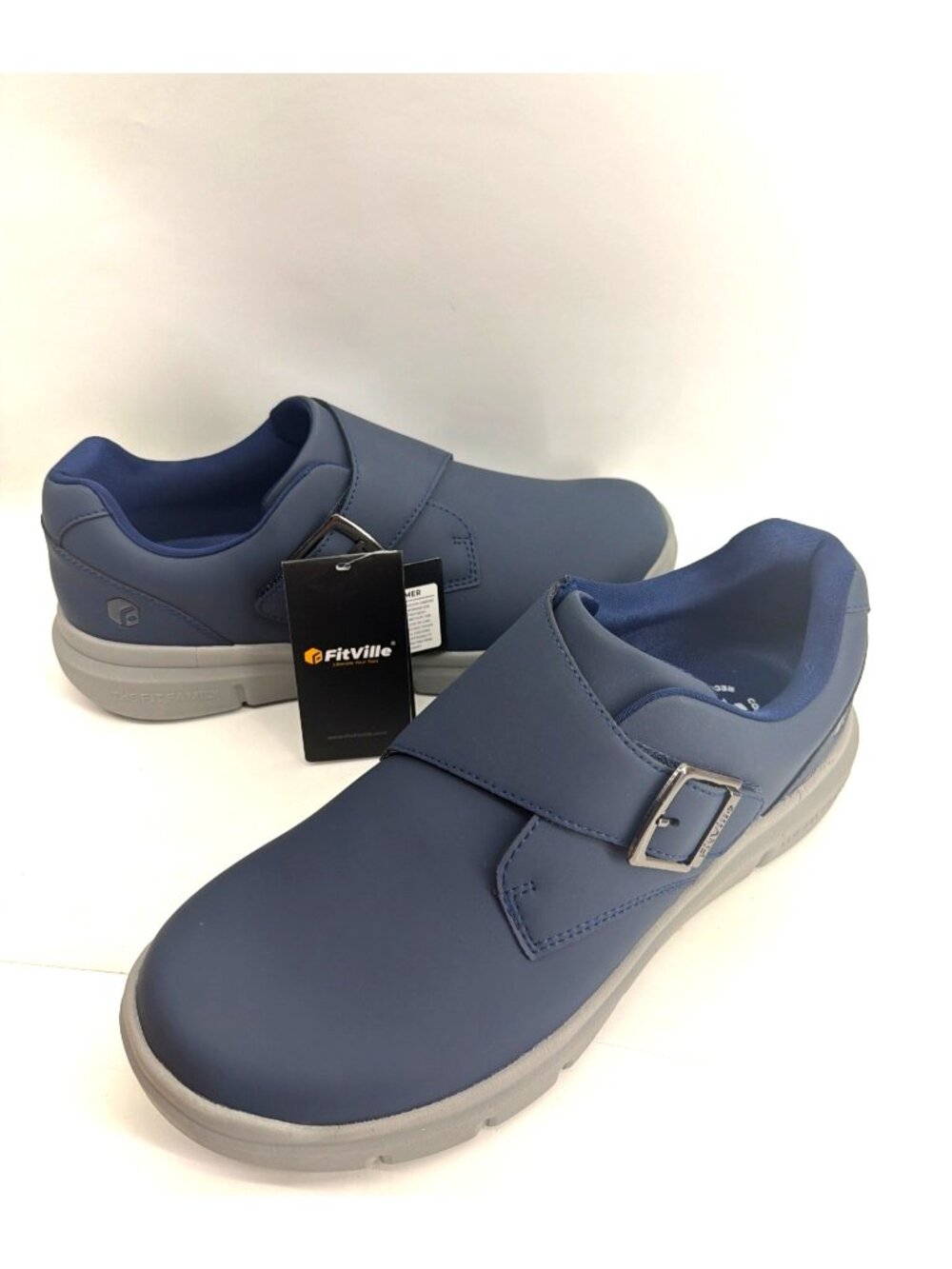 FitVille Men Walking Shoes for Diabetic Swollen Feet Extra Wide Size 14 W